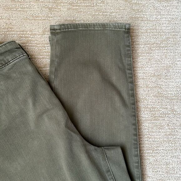 Chico’s So Slimming Girlfriend Slim Leg Ankle Pants, Army Green, Size 12 - Picture 6 of 10